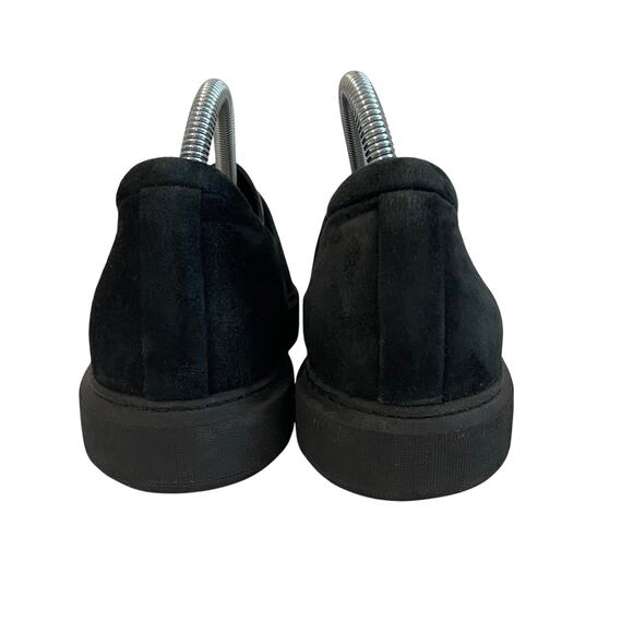 Theory Suede Slip On Sneakers All Black - Women's Size 10 / EUR 40 - Picture 6 of 13